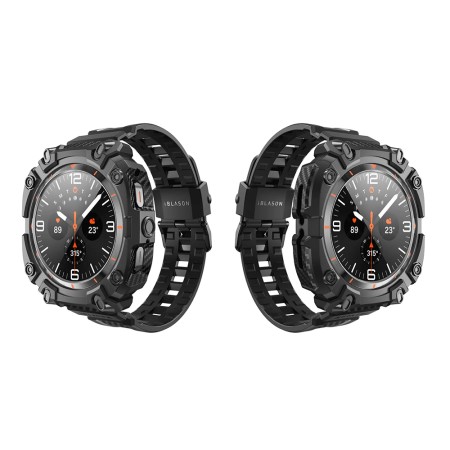 Curea pentru Samsung Galaxy Watch Ultra 47mm + 2x Folie + Husa - I-Blason Armorbox - Black