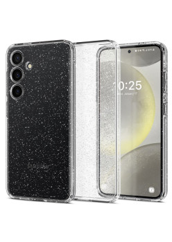 Huse pentru Samsung Galaxy S24, Spigen Liquid Crystal Glitter, Crystal Quartz