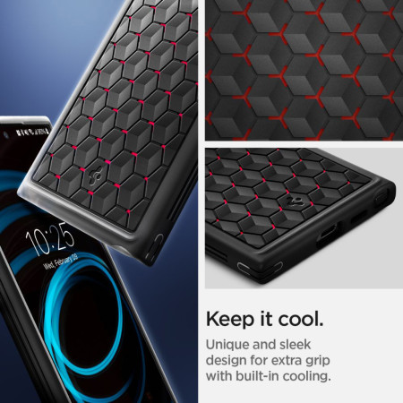 Husa pentru Samsung Galaxy S24 Ultra, Spigen Cryo Armor, Red