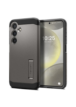 Husa pentru Samsung Galaxy S24, Spigen Tough Armor, Gunmetal