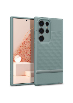 Husa pentru Samsung Galaxy S24 Ultra, Spigen Caseology Parallax, Sage Green