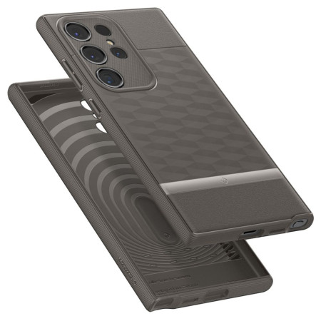 Husa pentru Samsung Galaxy S24 Ultra, Spigen Caseology Parallax, Ash Grey