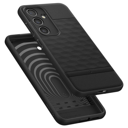 Husa pentru Samsung Galaxy S24 Plus, Spigen Caseology Parallax, Matte Black