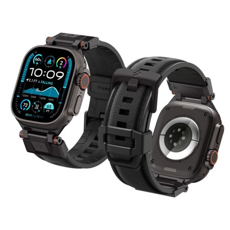 Curea pentru Apple Watch 1/2/3/4/5/6/7/8/9/10/SE/SE 2/Ultra/Ultra 2 (42/44/45/46/49mm) - Spigen DuraPro Armor - Black