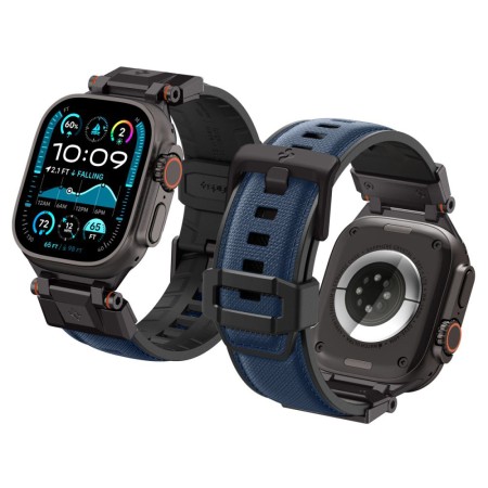 Curea pentru Apple Watch 1/2/3/4/5/6/7/8/9/10/SE/SE 2/Ultra/Ultra 2 (42/44/45/46/49mm) - Spigen DuraPro Armor - Navy Blue