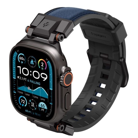 Curea pentru Apple Watch 1/2/3/4/5/6/7/8/9/10/SE/SE 2/Ultra/Ultra 2 (42/44/45/46/49mm) - Spigen DuraPro Armor - Navy Blue