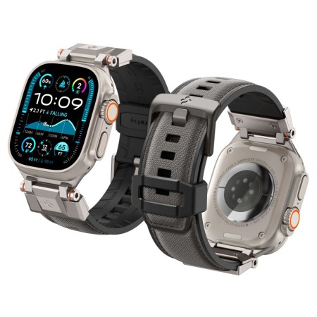 Curea pentru Apple Watch 1/2/3/4/5/6/7/8/9/10/SE/SE 2/Ultra/Ultra 2 (42/44/45/46/49mm) - Spigen DuraPro Armor - Grey