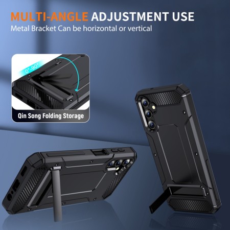 Husa pentru Samsung Galaxy A25 5G - Techsuit Hybrid Armor Kickstand - Black