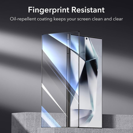 Folie pentru Samsung Galaxy S24 Ultra, ESR Tempered Glass, Black