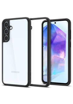 Husa pentru Samsung Galaxy A55 5G, Spigen Ultra Hybrid, Matte Black