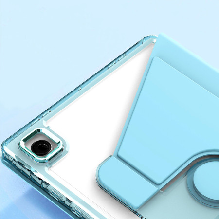 Husa tableta pentru Samsung Galaxy Tab A8 10.5 (2021), Crystal Book, Bumper rigid, Bleu