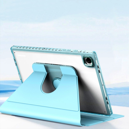 Husa tableta pentru Samsung Galaxy Tab A8 10.5 (2021), Crystal Book, Bumper rigid, Bleu
