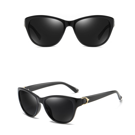 Ochelari de Soare pentru Femei, A572, Black / Gray