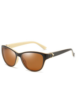 Ochelari de Soare pentru Femei, A572, Brown / White