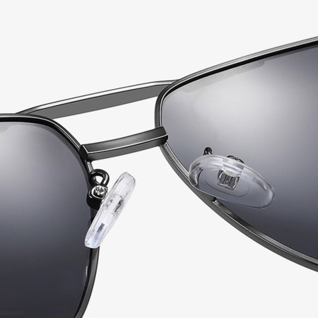 Ochelari cu Protectie UV pentru Barbati, LM001, Gun Color / Black Gray