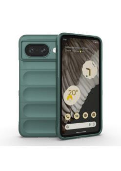 Husa Antisoc pentru Google Pixel 8a, Margini Anti Alunecare, Magic Shield, Green