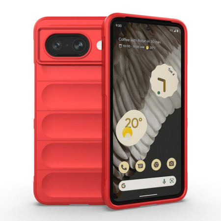 Husa Antisoc pentru Google Pixel 8a, Margini Anti Alunecare, Magic Shield, Red