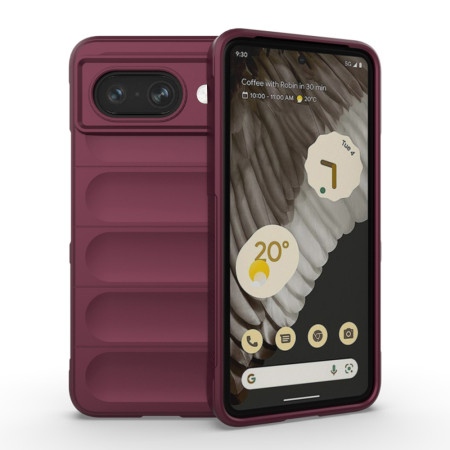 Husa Antisoc pentru Google Pixel 8a, Margini Anti Alunecare, Magic Shield, Bordeaux