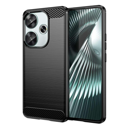 Husa Carbon Anti-Soc pentru Xiaomi Poco F6, Premium, Tech Protects, Black