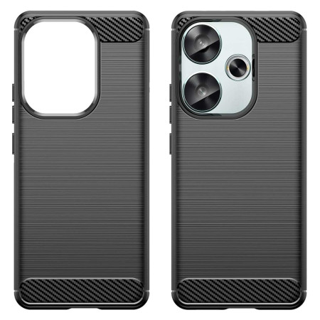 Husa Carbon Anti-Soc pentru Xiaomi Poco F6, Premium, Tech Protects, Black