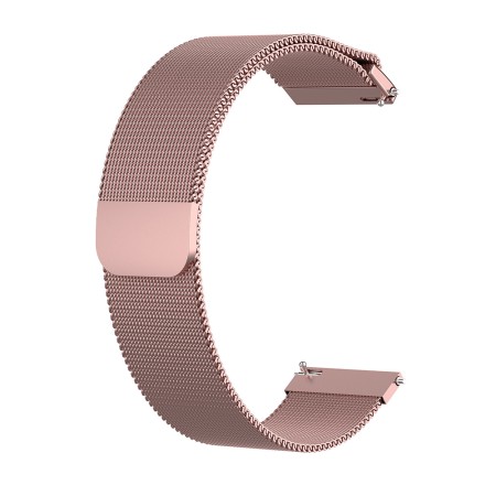 Curea pentru Huawei Watch GT 4 (41mm)/W1/Honor Watch S1/Garmin Venu 2S/Vivoactive 4S - Techsuit Watchband 18mm (W009) - Rose Gold