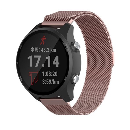 Curea pentru Huawei Watch GT 4 (41mm)/W1/Honor Watch S1/Garmin Venu 2S/Vivoactive 4S - Techsuit Watchband 18mm (W009) - Rose Gold