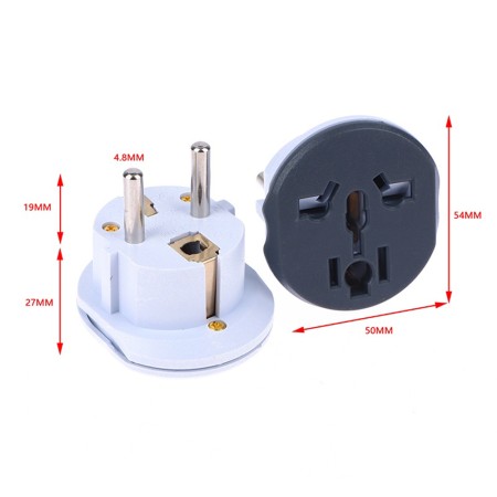 Adaptor pentru Priza, EU, UK, AUS, US - Techsuit (C529) - Grey / White