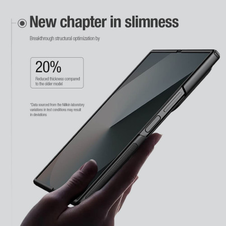 Husa pentru Samsung Galaxy Z Fold6 - Nillkin Super Frosted Shield Pen - Black