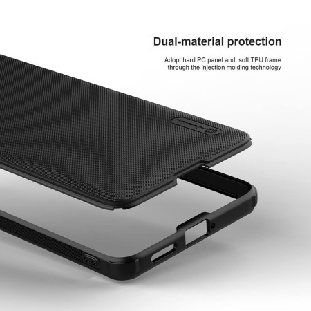 Husa pentru Xiaomi Poco F6 - Nillkin Super Frosted Shield Pro - Black