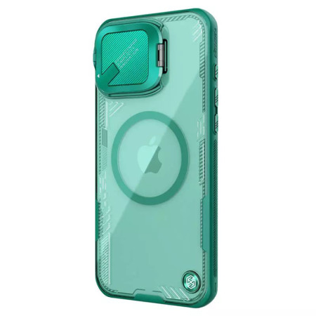 Husa pentru iPhone 16 Pro Max - Nillkin Iceblade Prop Magnetic (without Camera Cutout) - Green