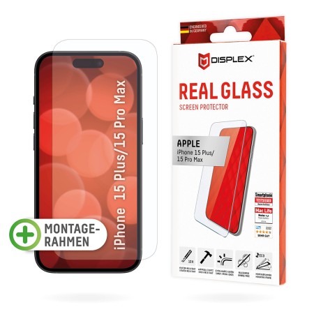 Folie pentru iPhone 16 Pro - Displex Real Glass 2D - Clear