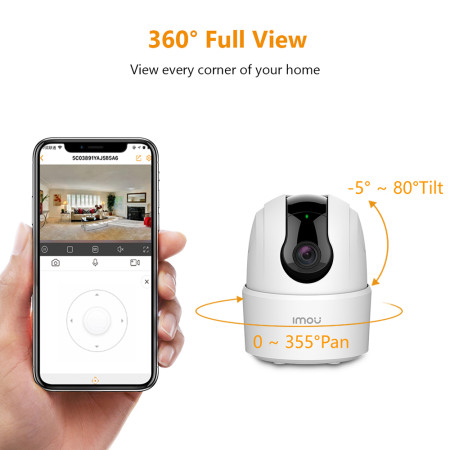 Camera de Supraveghere Wi-Fi, cu Detectare Rapida si Notificari - Imou Ranger 2C - White