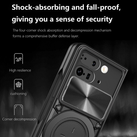 Husa pentru Google Pixel 9 Pro - Guard Pro, PRO Anti-Spy, Black