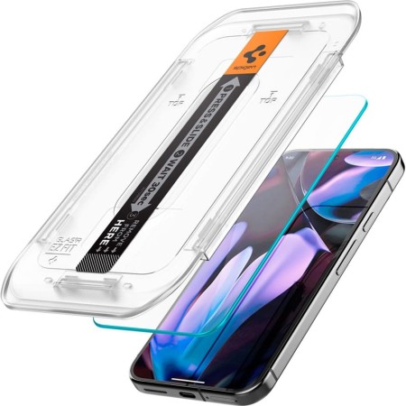 Folie pentru Google Pixel 9 Pro XL (set 2) - Spigen Glas.tR EZ FIT - Clear