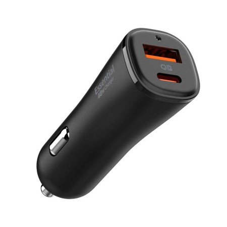 Incarcator Auto USB-A QC 3.0 18W, Type-C PD30W - Spigen Arcstation Essential (EV482) - Black