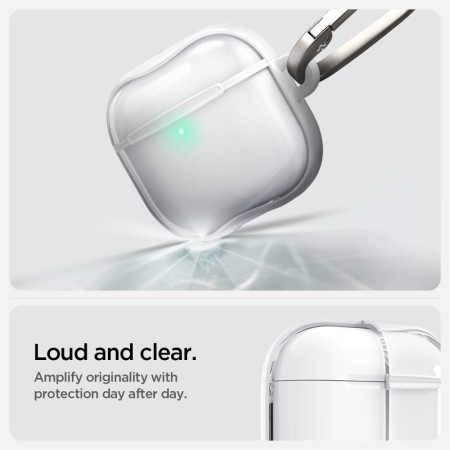 Husa pentru AirPods 4 - Spigen Ultra Hybrid - White