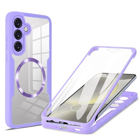 Husa pentru Samsung Galaxy S25 cu Folie, ColorVerse 360, Purple