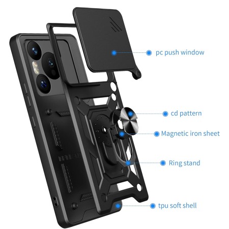 Husa pentru Xiaomi Redmi Note 14 - Techsuit CamShield Series - Black