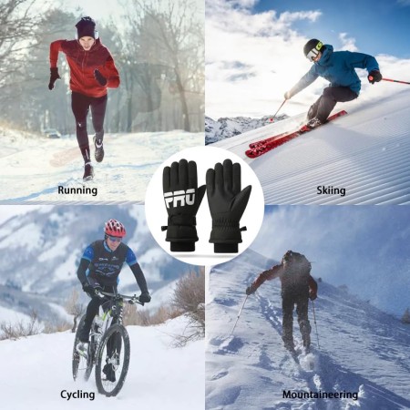 Manusi Dama pentru Ski - marime L - Waterproof - White