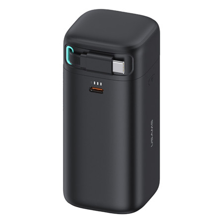 Baterie Externa 18000mAh USB-C PD45W cu Cablu Tipe-C, Usams, Black