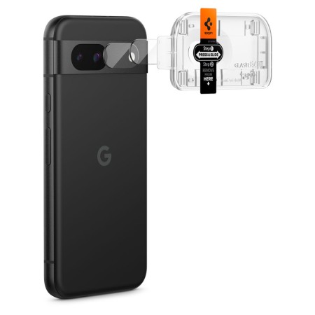 Folie Camera pentru Google Pixel 8a (set 2) - Spigen Glas.tR Optik ”EZ FIT” - Clear