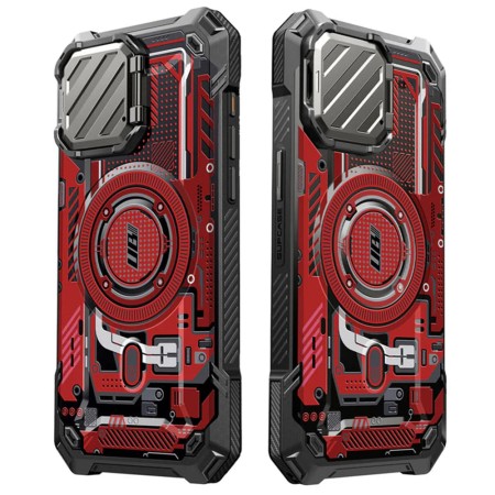 Husa pentru iPhone 15 Pro Max - Supcase Unicorn Beetle XT MagSafe - Red Circuit