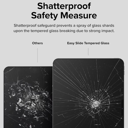 Folie pentru iPad Pro 11 (2024) - Ringke Easy Slide Tempered Glass - Clear