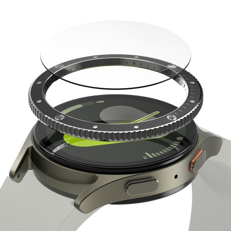 Rama Premium pentru Samsung Galaxy Watch7 40mm - Ringke Bezel Styling - Black Pattern2 (CB-GW7-40-99)