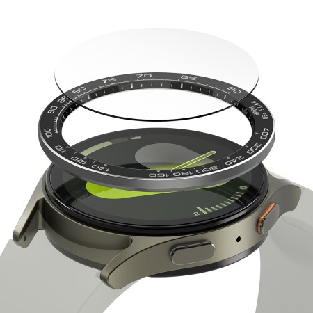 Rama Premium pentru Samsung Galaxy Watch7 44mm - Ringke Bezel Styling - Black Pattern1 (CB-GW7-44-98)