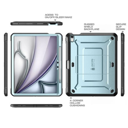 Husa pentru iPad Air 13 (2024) - Supcase Unicorn Beetle Pro - Arctic Blue