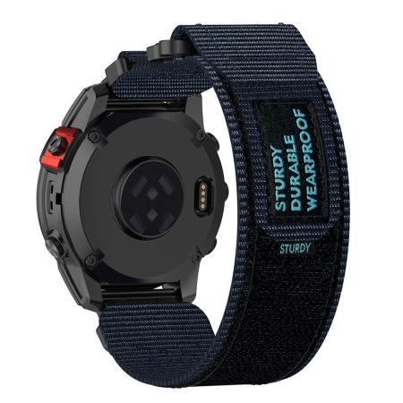 Curea pentru Garmin Fenix 3/3 HR/5X/5X Plus/6X/6X Pro/7X/7X Pro Solar - Techsuit Watchband QuickFit (W057) - Navy Blue