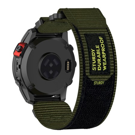 Curea pentru Garmin Fenix 5/5 Plus 6/6 Pro/7/Forerunner 935/945/955/Approach S60/S62 - Techsuit Watchband QuickFit (W057) - Green