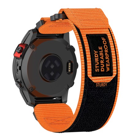 Curea pentru Garmin Fenix 5/5 Plus 6/6 Pro/7/Forerunner 935/945/955/Approach S60/S62 - Techsuit Watchband QuickFit (W057) - Orange