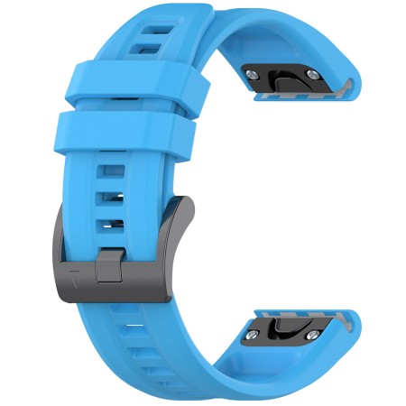 Curea pentru Garmin Fenix 3/3 HR/5X/5X Plus/6X/6X Pro/7X/7X Pro Solar - Techsuit Watchband QuickFit 26mm (W060) - Blue